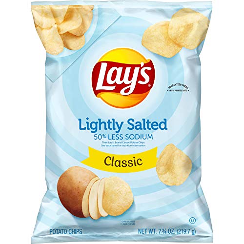 Lays Lightly Salted Potato Chips, 7.75 Ounce
