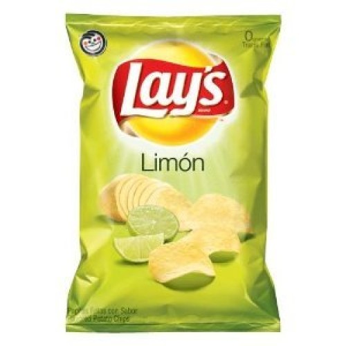 Lays Limon Flavored Potato Chips 8Oz Bags Pack Of 3