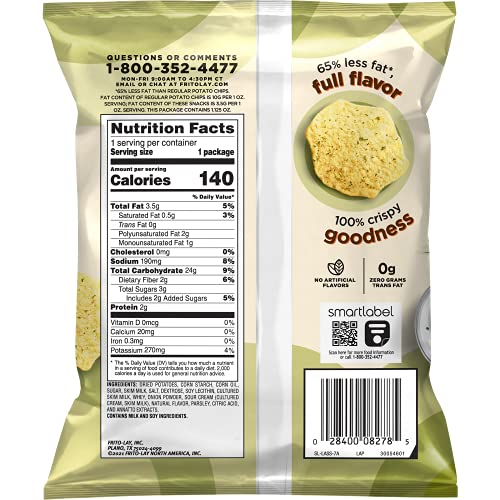 Lays Oven Baked Sour Cream &Amp; Onion Flavored Potato Crisps, 1.12 Lays Oven Baked Sour Cream &Amp; Onion Flavored Potato Crisps, 1.12