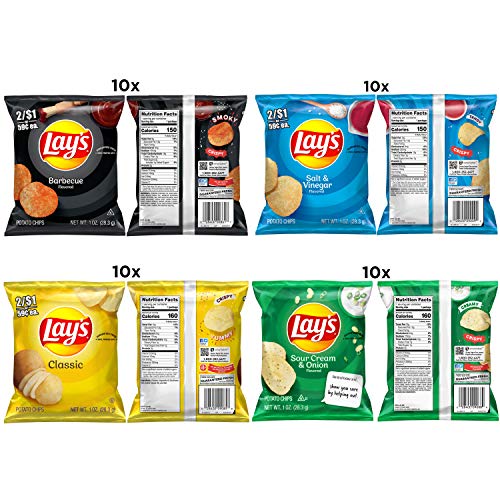 Lays Potato Chip Variety Pack, 40 Count