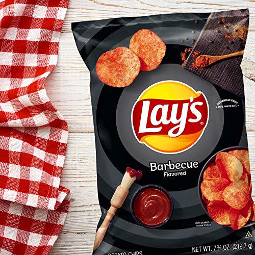 Lays Potato Chips, Barbecue Flavor, 7.75Oz Bag Packaging May V