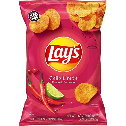 Lays Potato Chips, Chile Limon, 7.75 Oz