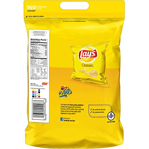 Lays Potato Chips, Classic, 12 Count, 12 Ounce