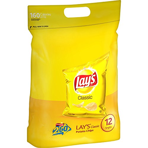 Lays Potato Chips, Classic, 12 Count, 12 Ounce