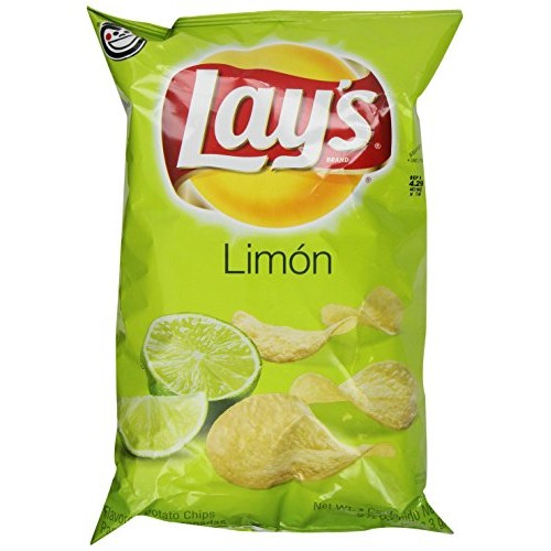 Lays Potato Chips, Limon, 9.5 Oz