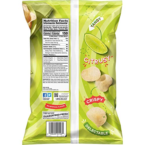 Lays Potato Chips, Limon Flavor, 7.75Oz Bag Packaging May Vary