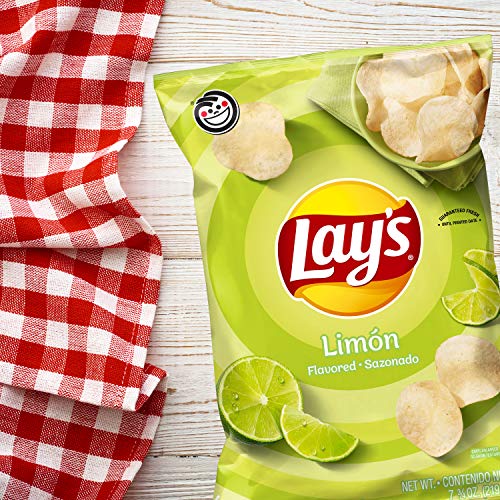Lays Potato Chips, Limon Flavor, 7.75Oz Bag Packaging May Vary