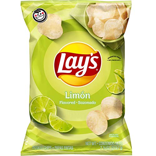 Lays Potato Chips, Limon Flavor, 7.75Oz Bag Packaging May Vary