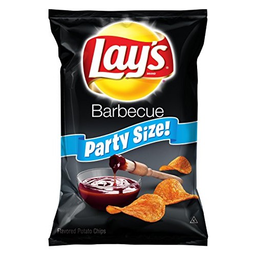 Lays Potato Chips, Party Size Barbecue, 15.25 Ounce
