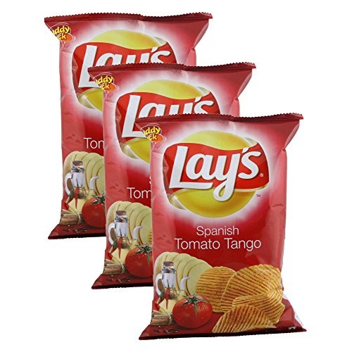 Lays Potato Chips, Spanish Tomato Tango, 52 Grams - India. Pack