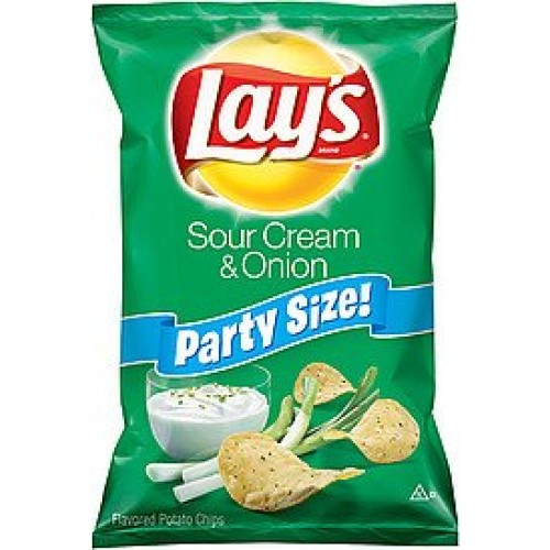 Lays Sour Cream &Amp; Onion Chips 13.25Oz Party Size 6 Bags