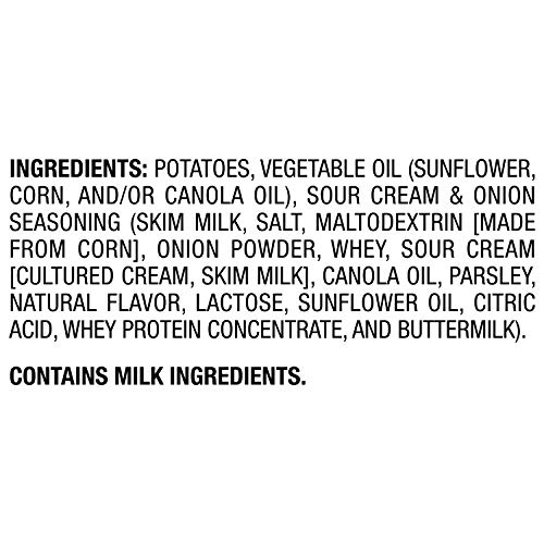 Lays Sour Cream &Amp; Onion Flavored Potato Chips, 1 Ounce Pack Of