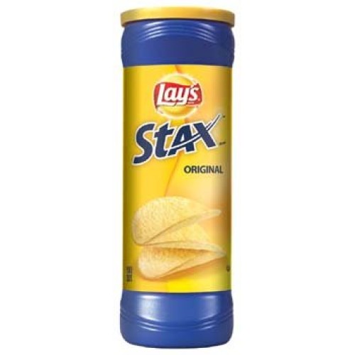 Lays Stax Original Potato Crisps 5.5 Oz Pack Of 12
