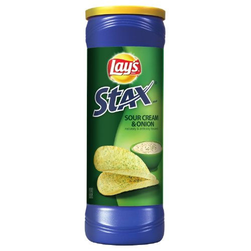 Lays Stax Sour Cream &Amp; Onion Flavored Crisp 5.5 Oz Pack Of 6