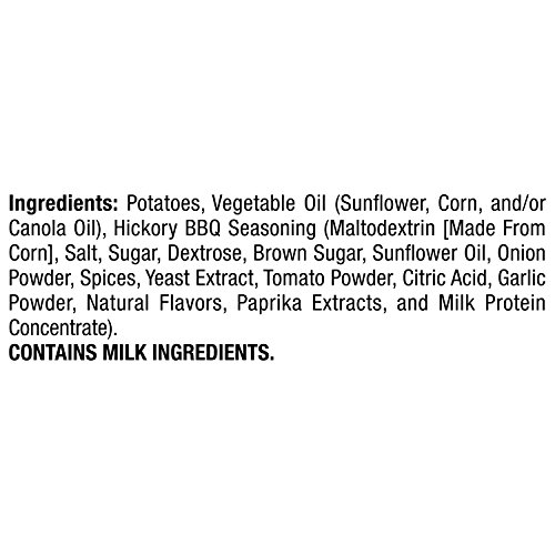 Lays Wavy Potato Chips, Hickory Barbecue Flavor, 7.5Oz Bag Pac