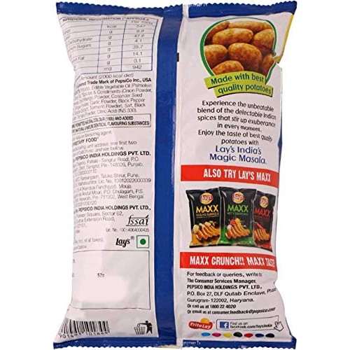 Lays Potato Chips - Indias Magic Masala, 52 Grams 1.83 Oz Pa