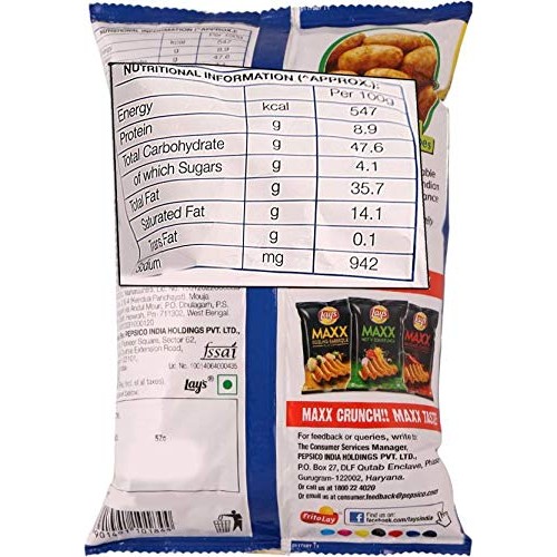 Lays Potato Chips - Indias Magic Masala, 52 Grams 1.83 Oz Pa