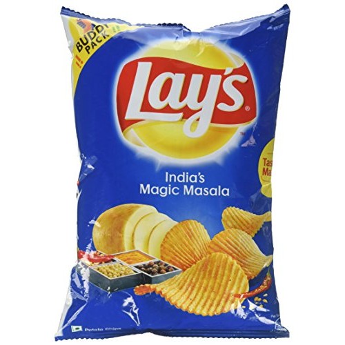 Lays Potato Chips - Indias Magic Masala, 52 Grams 1.83 Oz Pa