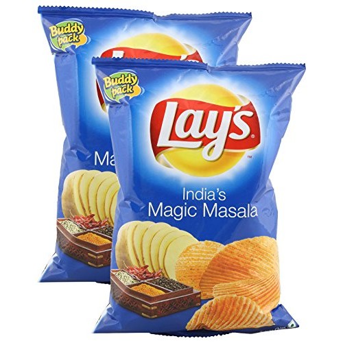 Lays Potato Chips - Indias Magic Masala, 52 Grams 1.83 Oz Pa