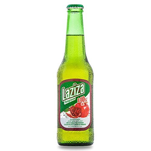 Laziza Pomegranate Flavor Malt Beverage Non Alcoholic Drink