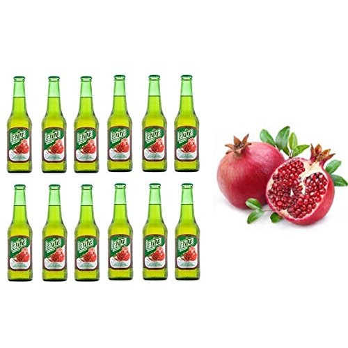 Laziza Pomegranate Flavor Malt Beverage Non Alcoholic Drink
