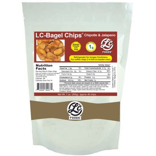 Low Carb Chipotle Jalapeno Bagel Chips | Spicy Flavor Fresh Bake...