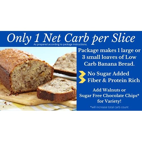 Low Carb Foods Mix Banana Bread Mix | Fresh High Protein | Multi