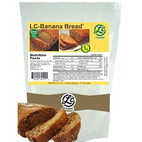 Low Carb Foods Mix Banana Bread Mix | Fresh High Protein | Multi