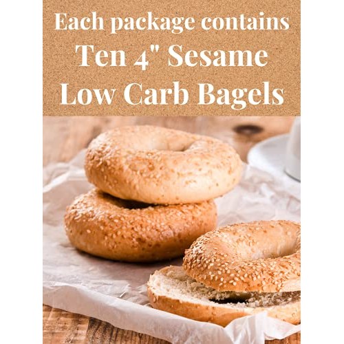 Low Carb Foods NY Style Sesame Seed Bagels | High Protein Fresh ...