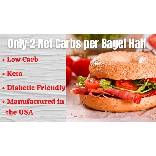 Low Carb Foods NY Style Sesame Seed Bagels | High Protein Fresh ...