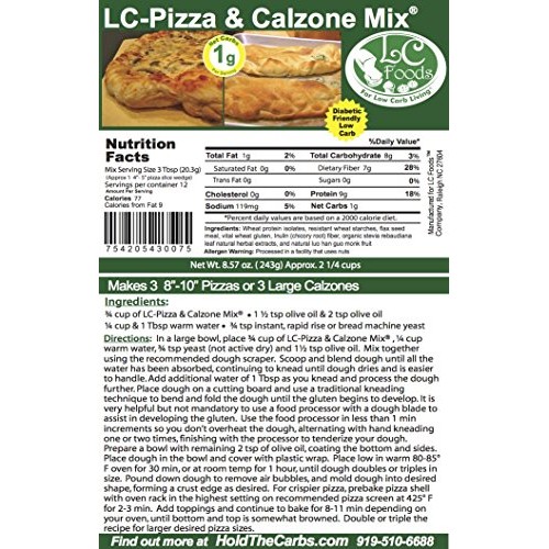 Low Carb Pizza &Amp; Calzone Mix – All Natural, No Sugar – Perfect F