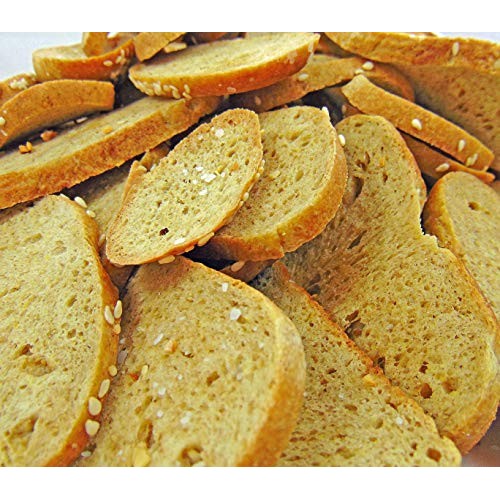 Low Carb Sea Salt And Garlic Bagel Chips - Fresh Baked - Lc Food