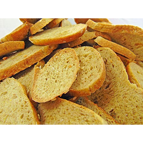 Low Carb Sea Salt And Garlic Bagel Chips - Fresh Baked - Lc Food