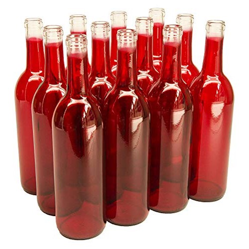 750 Ml Red Bordeaux Bottles, 12 Per Case