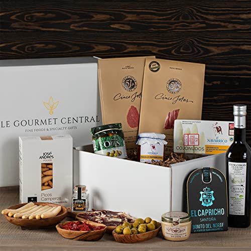 Le Gourmet Central Taste of Spain Gift Basket Box – 10 PCS - Del...