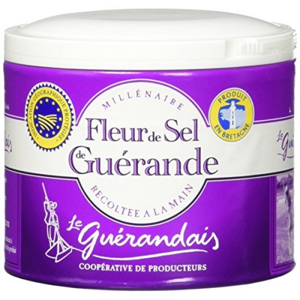 Guerande Fleur De Sel Sea Salt,4.4 oz, pack of 2