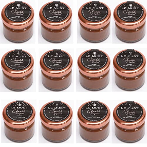 Le Must All Natural Chocolate Hazelnut Spread Mini Glass Bottle ...