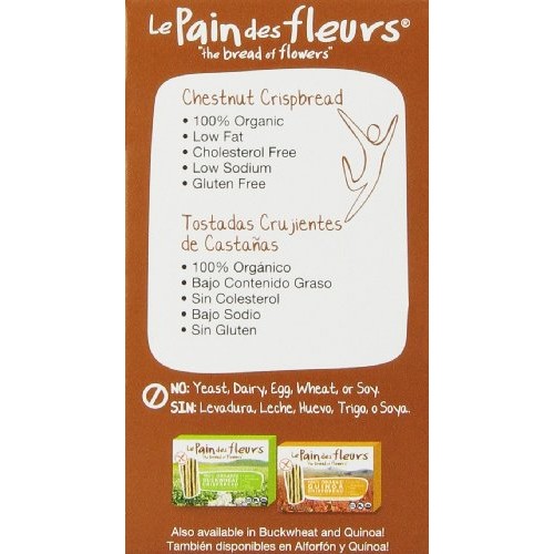Le Pain des Fleurs Crispbread, Chestnut, 4.4 Ounce