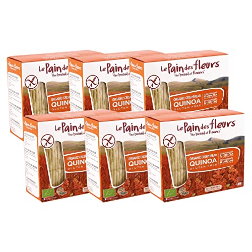 Le Pain Des Fleurs Organic Quinoa Crispbread 125 g Pack of 6