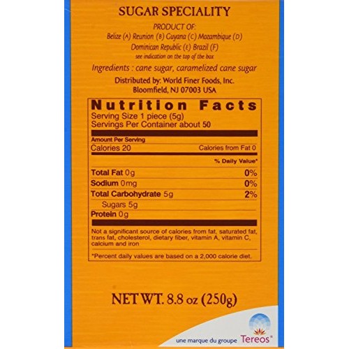 La Perruche Rough Cut Brown Sugar Cubes 8.8Oz Pack Of 2