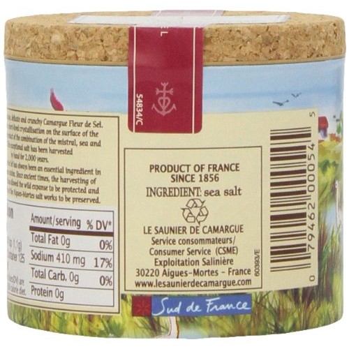 Le Saunier De Camargue Fleur De Sel Sea Salt, 4.4 Oz 2 Pack