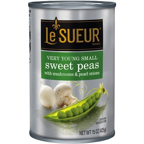 Le Sueur Very Young Small Sweet Peas With Mushrooms &Amp; Pearl Onio