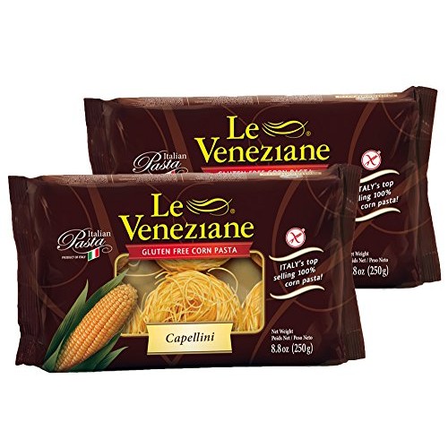 Le Veneziane Capellini- Gluten Free Pasta, 8.8 Oz 2 Pack