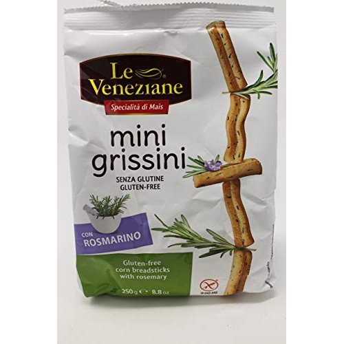 Le Veneziane Gluten Free Grissini Breadsticks - Rosemary Flavor250G
