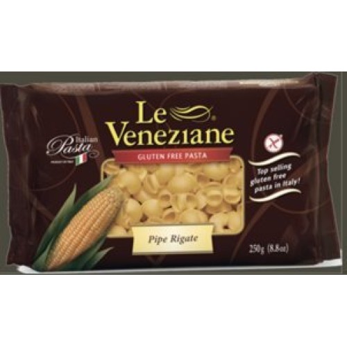 Le Veneziane - Italian Pipe Rigate Pasta [Gluten-Free], 4- 8.8