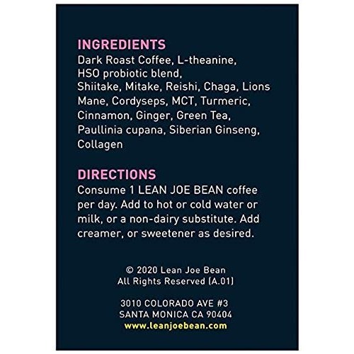 Lean Joe Bean Superfood Coffee | Organic Instant Keto Coffee wit...