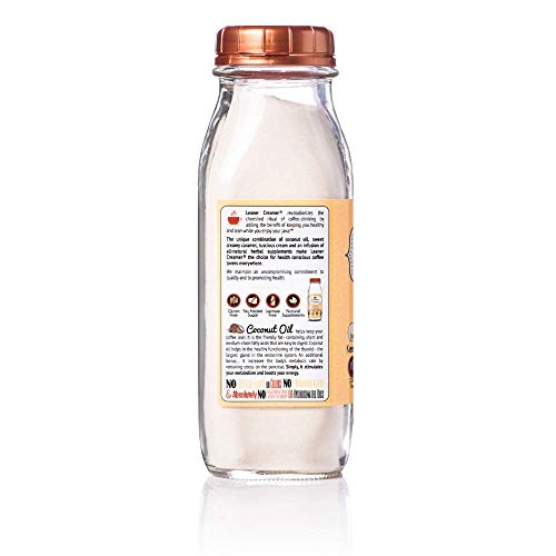 Leaner Creamer Creamy Caramel Coffee Creamer Powder 9.87Oz. Perf
