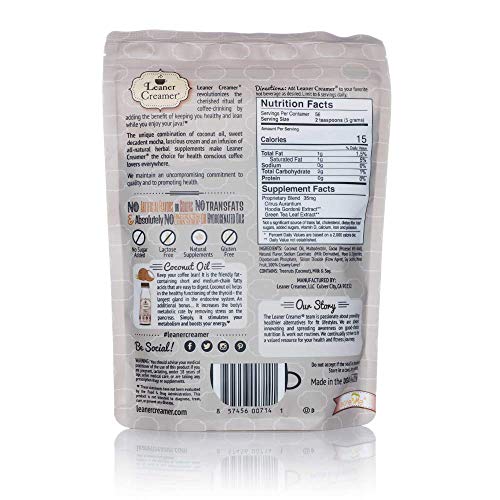 Leaner Creamer, Non-Dairy Coffee Creamer – Sugar Free, Low Calor