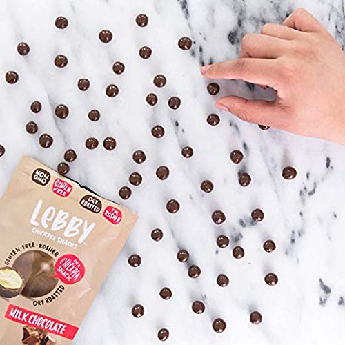 Lebby Chickpea Snacks, Milk Chocolate, 3.5 oz, 6 pack Gluten Fre...