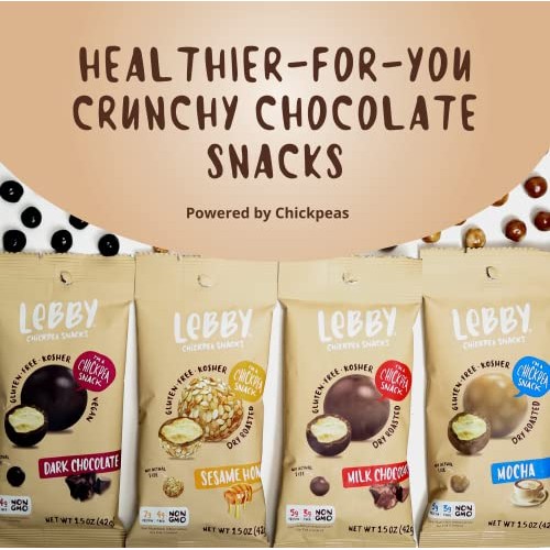 LEBBY SNACKS Healthy Sweet Snack Variety Pack. Dry Roasted Chick...